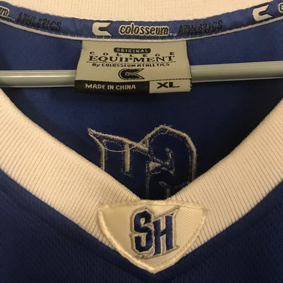 Colosseum Athletics Seton Hall Basketball Jersey - Blue/white - size Mens XL - Picture 3 of 8
